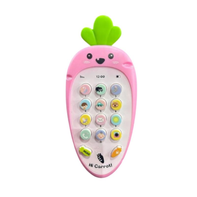 Telefone musical infantil cenoura com mordedor ref xz-1712 - china